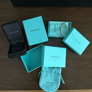 LOT of THREE Tiffany & Co. Jewelry Satchel and Box